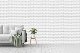 3D Fine White Brick