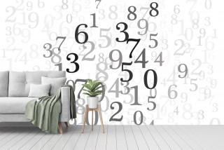 Digits In White Background V4
